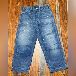Polo Ralph Lauren Relaxed Fit Distressed Jean Graphic Print Men’s Sizes MSRP$298